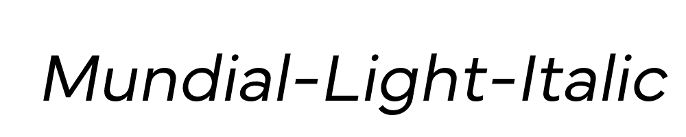 Mundial-Light-Italic