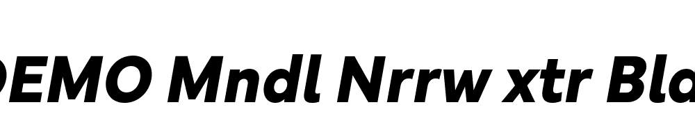 FSP DEMO Mndl Nrrw xtr Bld Italic