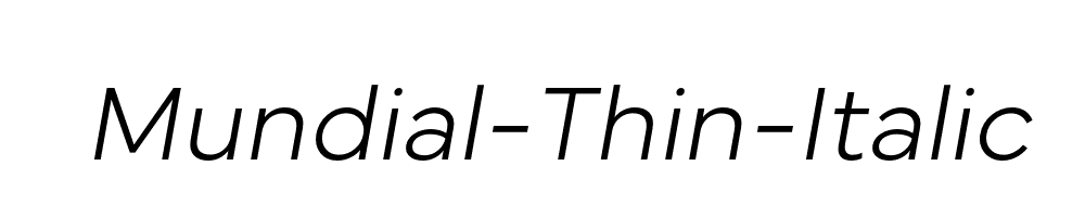 Mundial-Thin-Italic