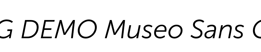  DEMO Museo Sans Cyrl 300 Italic