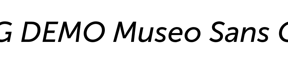  DEMO Museo Sans Cyrl 500 Italic