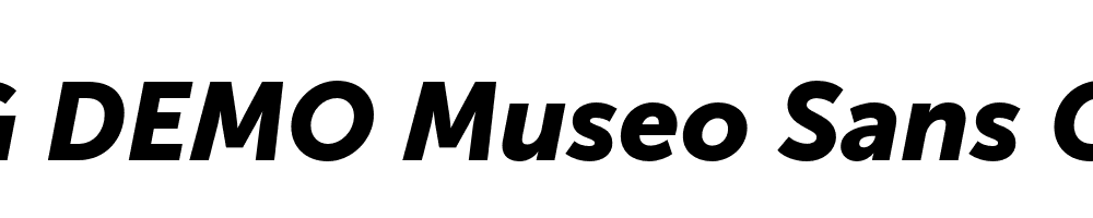  DEMO Museo Sans Cyrl 900 Italic