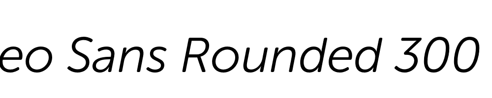 Museo Sans Rounded 300 Italic