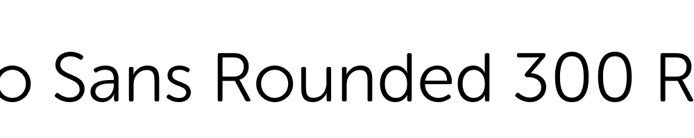 Museo Sans Rounded 300 Regular