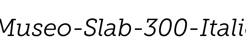 Museo-Slab-300-Italic