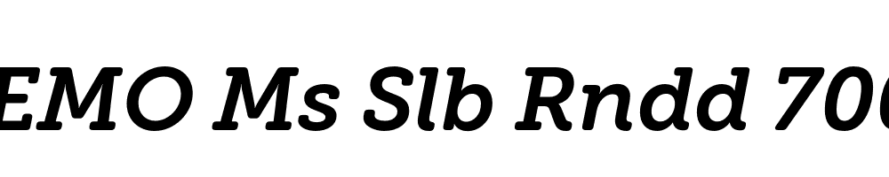 FSP DEMO Ms Slb Rndd 700 Italic