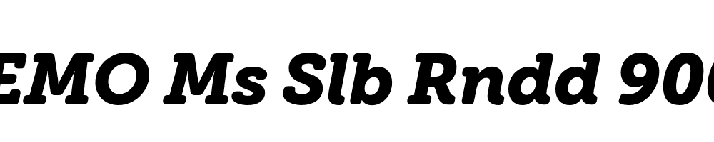 FSP DEMO Ms Slb Rndd 900 Italic