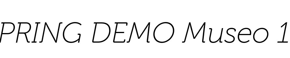  DEMO Museo 100 Italic