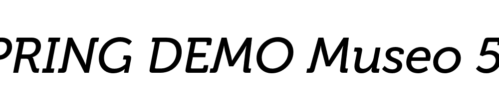  DEMO Museo 500 Italic