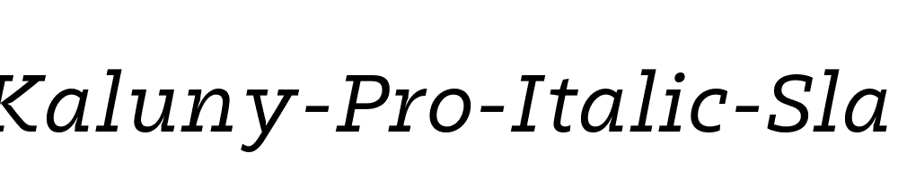 Kaluny-Pro-Italic-Slab