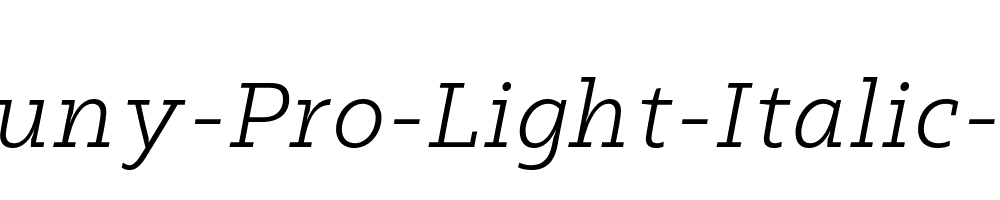 Kaluny-Pro-Light-Italic-Slab