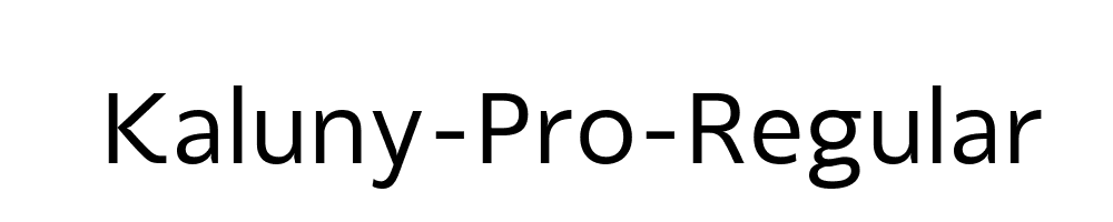 Kaluny-Pro-Regular