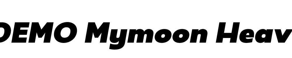  DEMO Mymoon Heavy Italic Regular