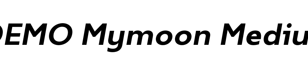  DEMO Mymoon Medium Italic Regular