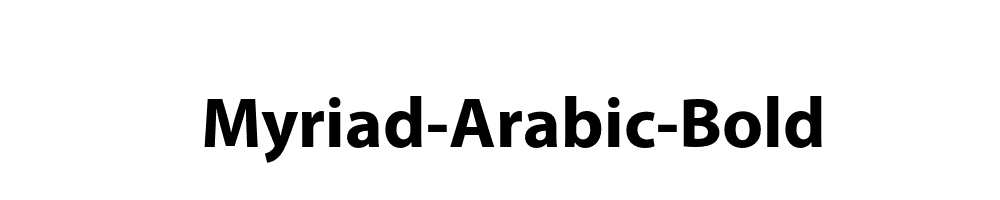 Myriad-Arabic-Bold