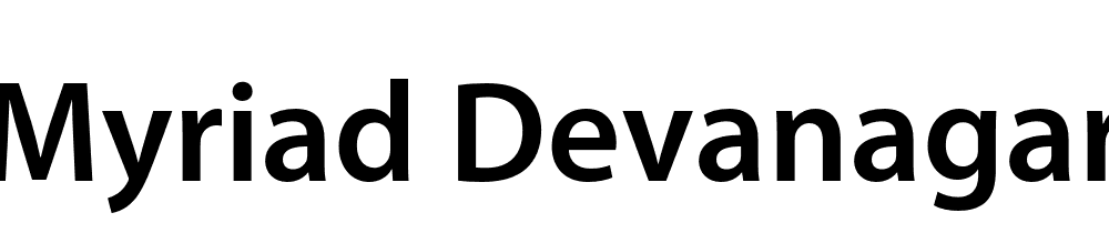 Myriad Devanagari