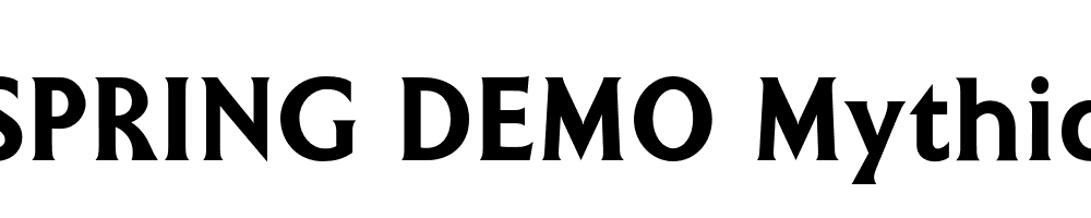  DEMO Mythica Bold