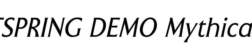  DEMO Mythica Italic