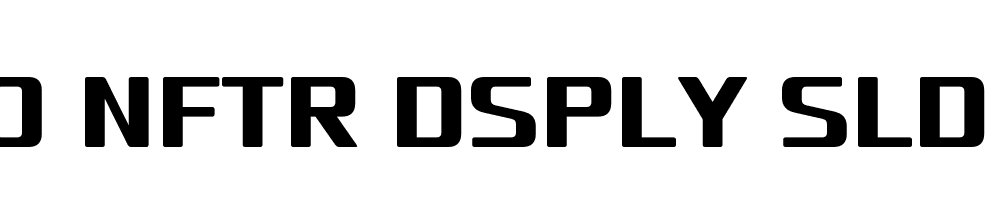 FSP DEMO Nftr Dsply Sld Regular