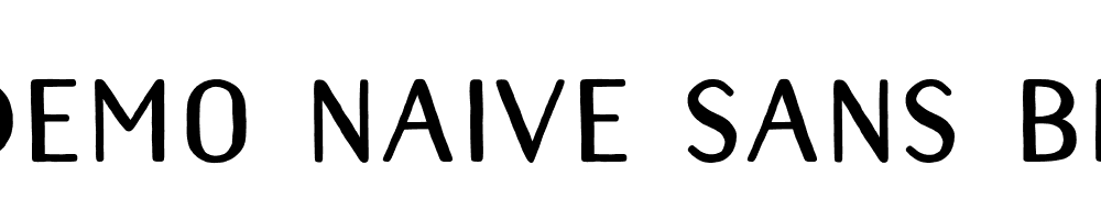  DEMO Naive Sans Black Regular