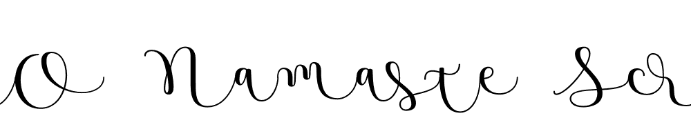  DEMO Namaste Script Pro Bold Regular