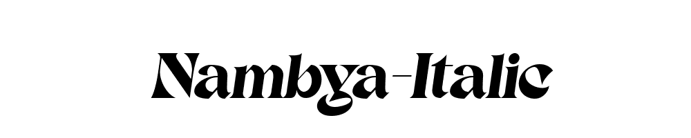 Nambya-Italic