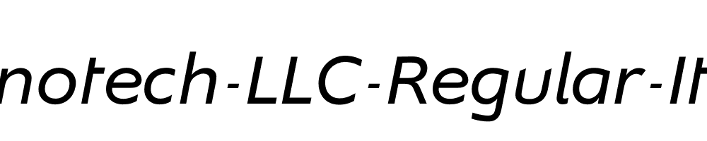 Nanotech-LLC-Regular-Italic