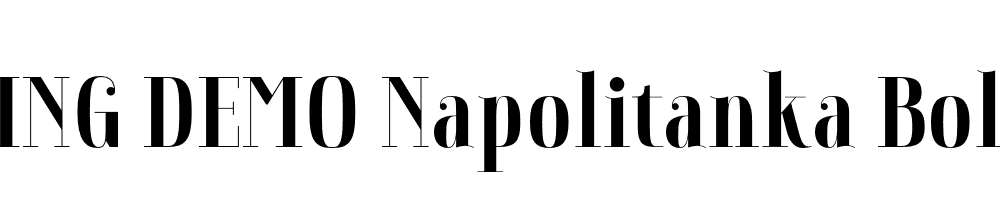  DEMO Napolitanka Bold Regular