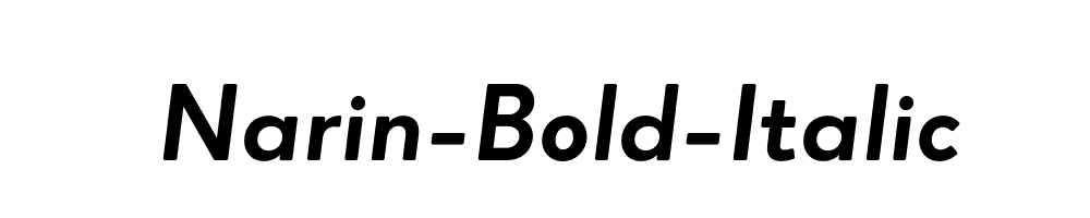 Narin-Bold-Italic