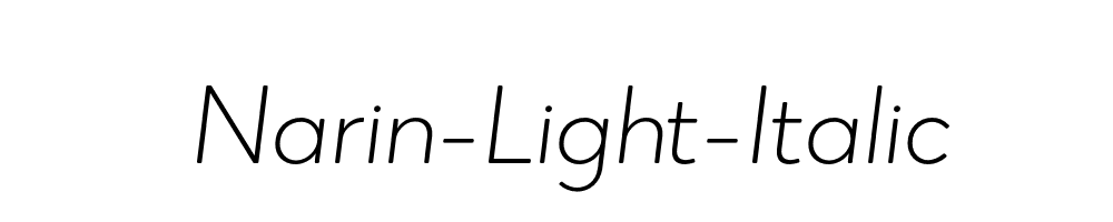 Narin-Light-Italic