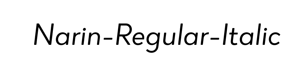 Narin-Regular-Italic