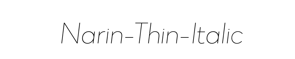 Narin-Thin-Italic