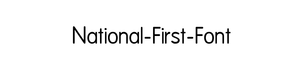 National-First-Font