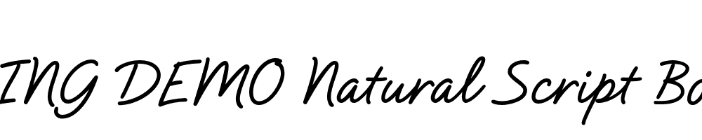  DEMO Natural Script Bold Regular