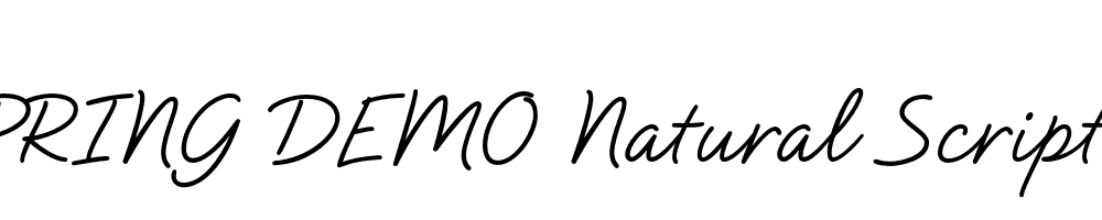  DEMO Natural Script Regular