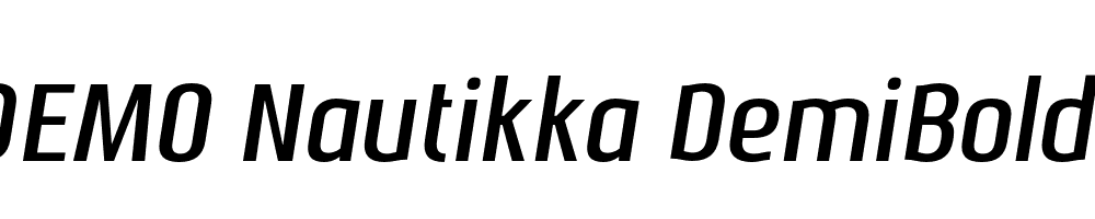  DEMO Nautikka DemiBold Italic Regular