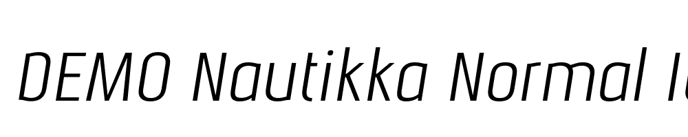  DEMO Nautikka Normal Italic Regular