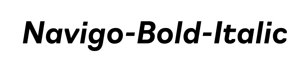 Navigo-Bold-Italic