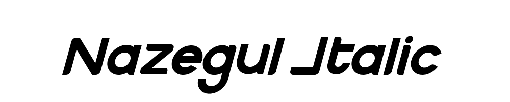 Nazegul-Italic