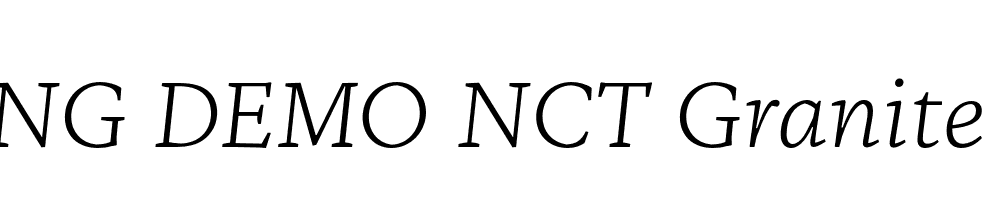  DEMO NCT Granite Light Italic