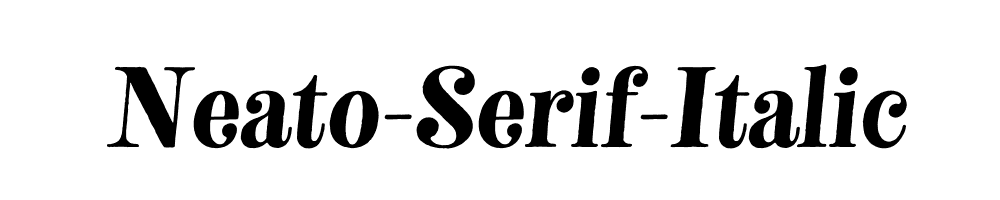 Neato-Serif-Italic