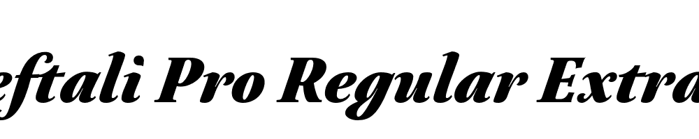  DEMO Neftali Pro Regular ExtraBold Italic