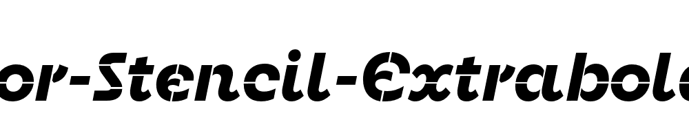 Neighbor-Stencil-Extrabold-Italic