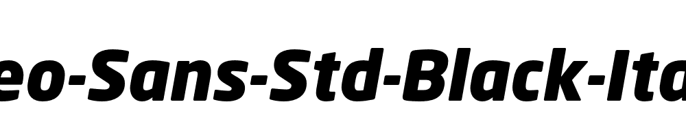 Neo-Sans-Std-Black-Italic