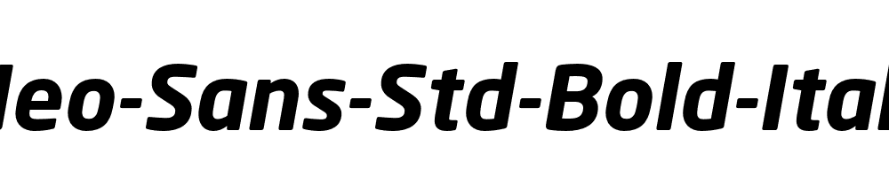 Neo-Sans-Std-Bold-Italic