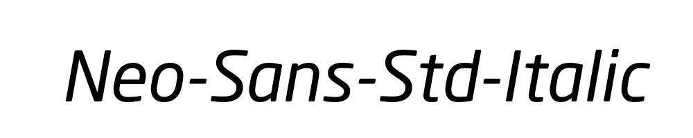 Neo-Sans-Std-Italic