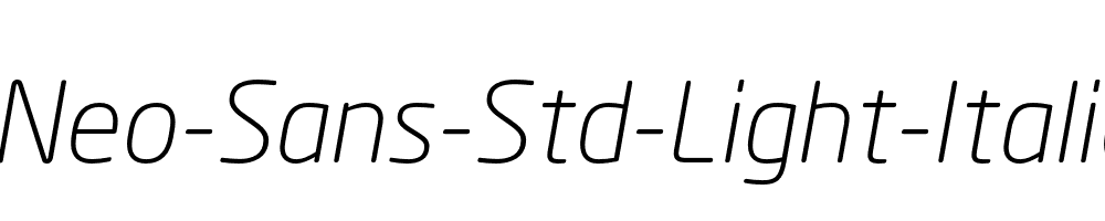 Neo-Sans-Std-Light-Italic