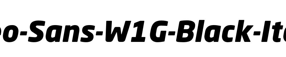 Neo-Sans-W1G-Black-Italic