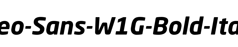 Neo-Sans-W1G-Bold-Italic