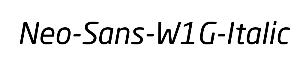 Neo-Sans-W1G-Italic